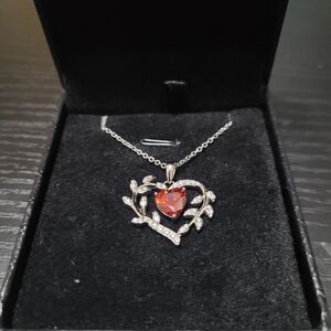 LRKC&CO Red Heart Pendant Necklace